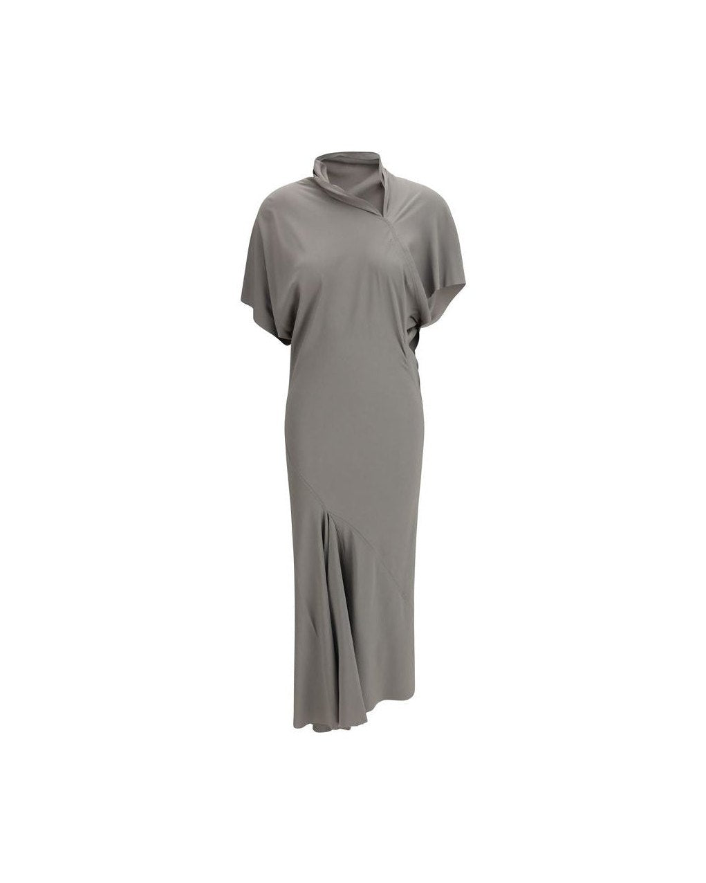Rick Owens Gray Acetate Casual Dress