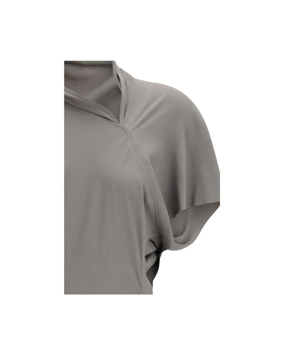 Rick Owens Gray Acetate Casual Dress