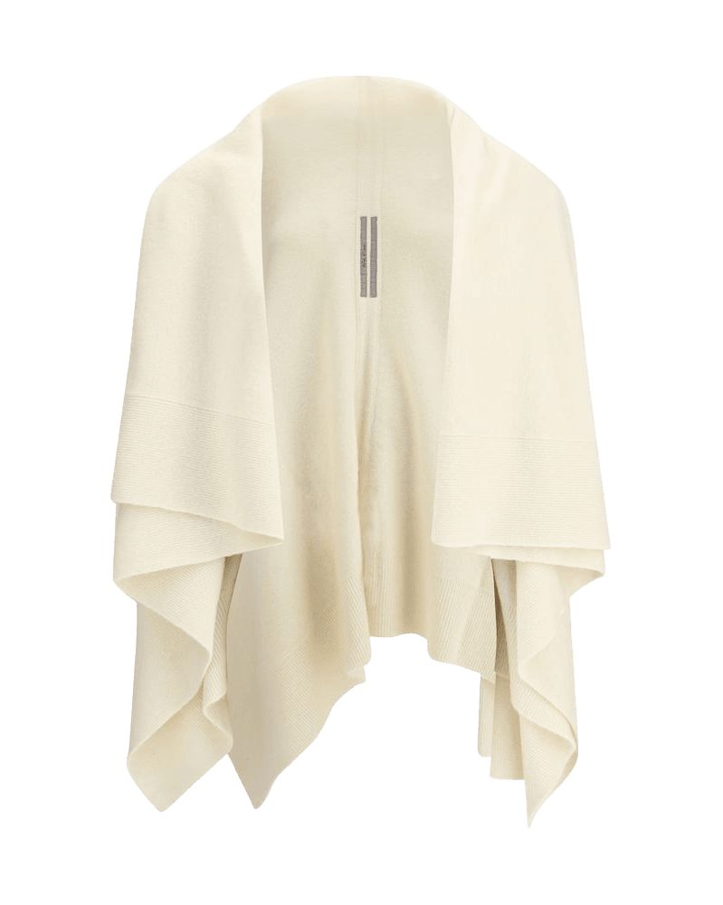 Rick Owens Wool Cream Fleece Cardigan Glam Steals