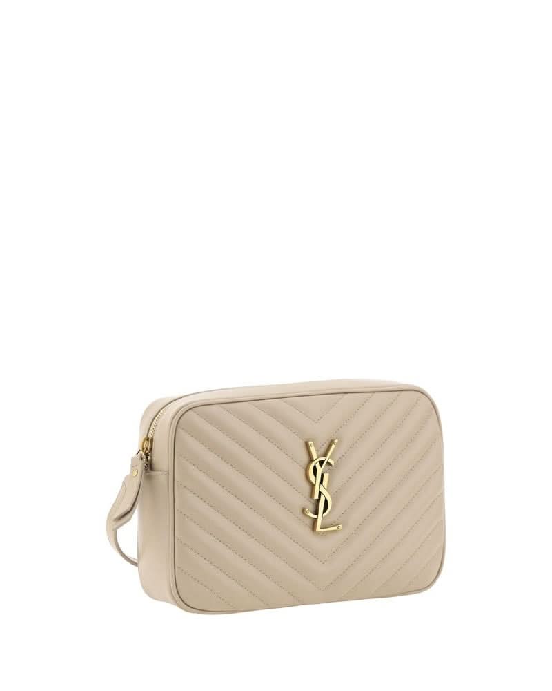 Saint Laurent Beige Calf Leather Bos Taurus Shoulder Bag