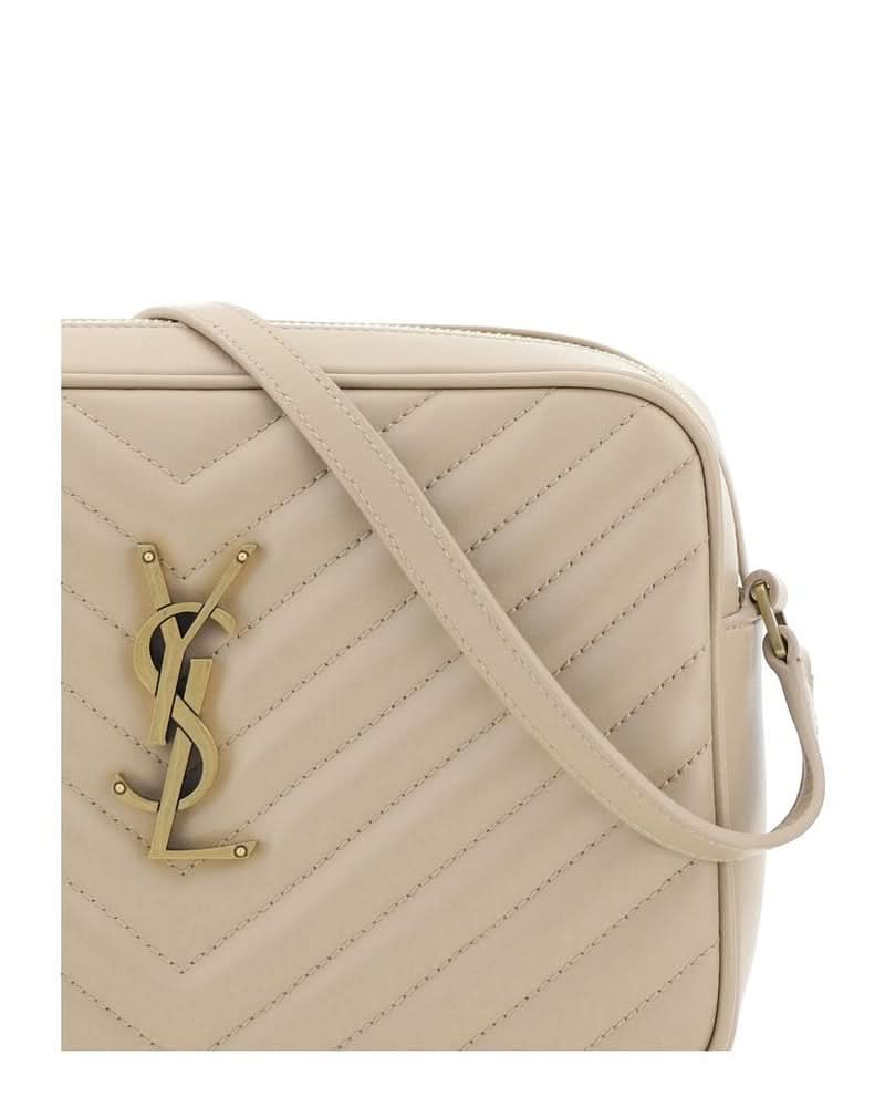 Saint Laurent Beige Calf Leather Bos Taurus Shoulder Bag