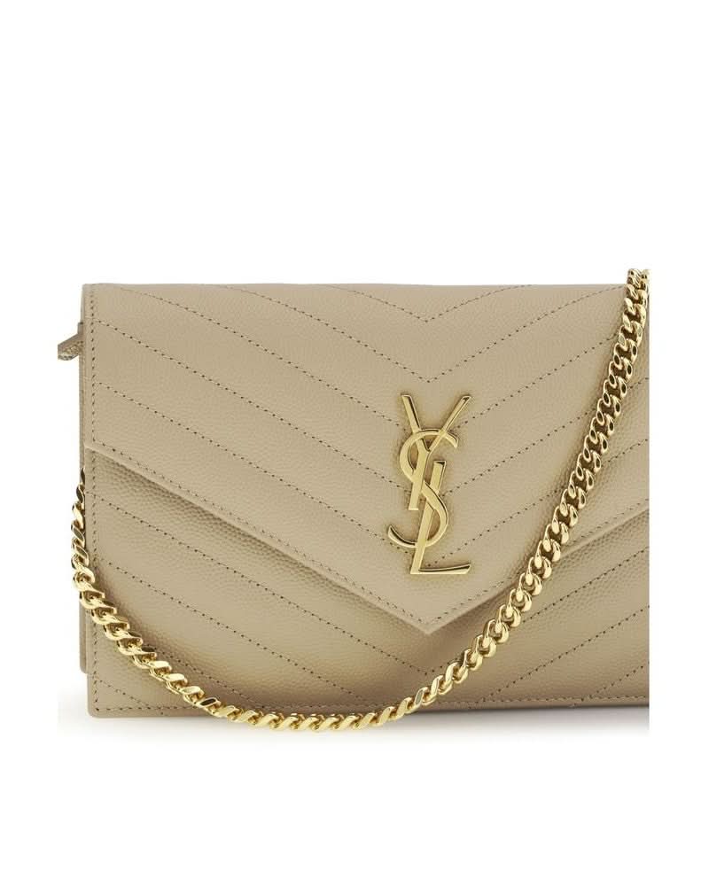 Saint Laurent Beige Shoulder Bag Glam Steals