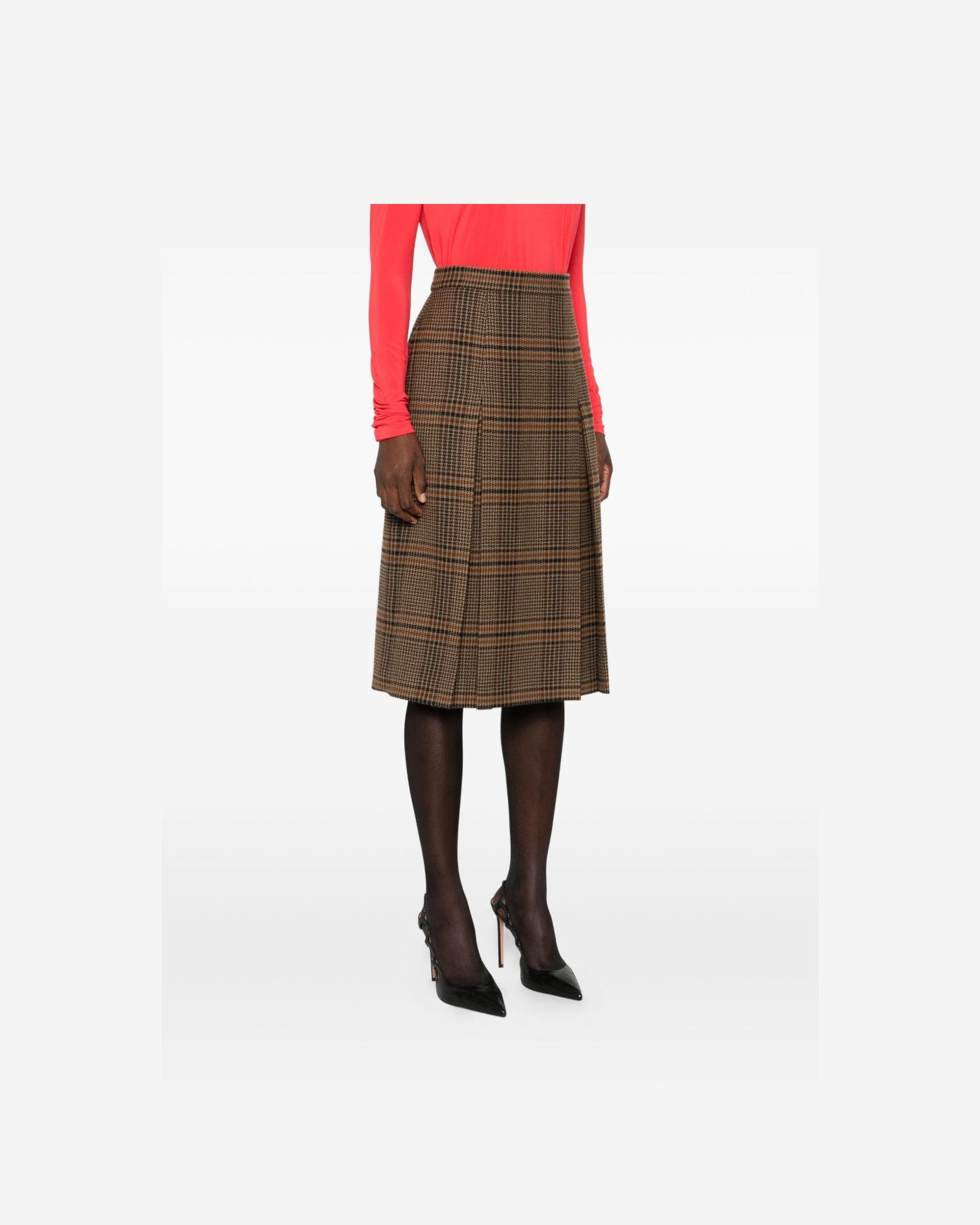 Saint Laurent Beige Skirt Glam Steals