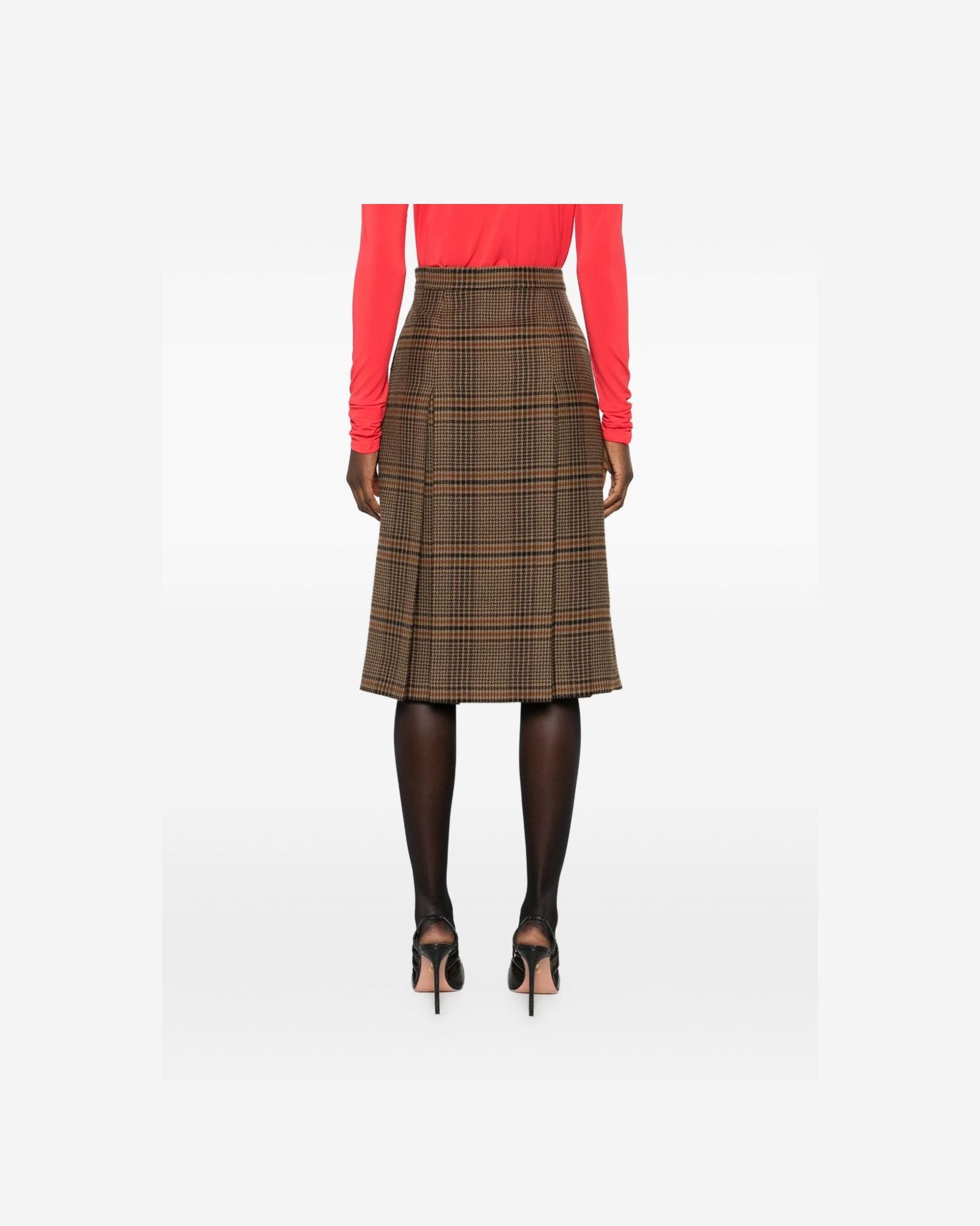 Saint Laurent Beige Skirt Glam Steals