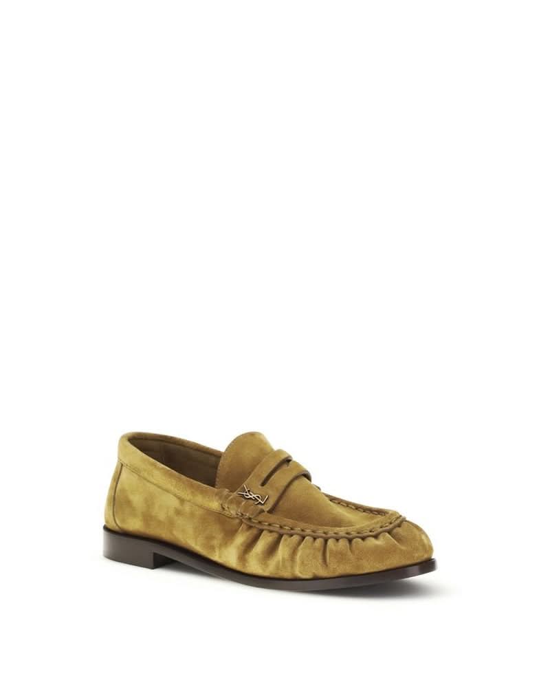 Saint Laurent Beige Slip On Loafers Glam Steals