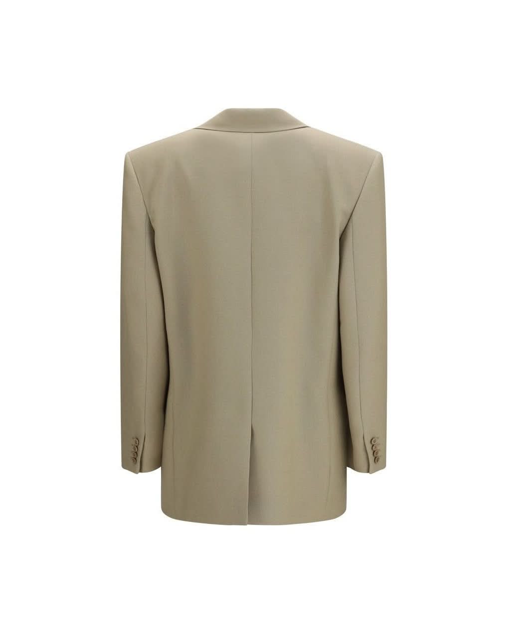 Saint Laurent Beige Wool Oves Aries Blazer Glam Steals