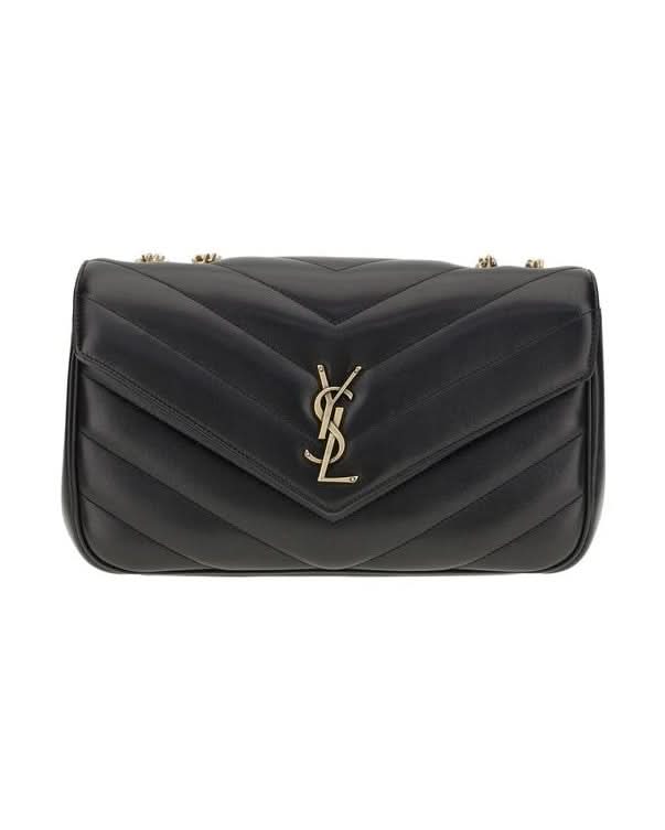 Saint Laurent Black Calf Leather Bos Taurus Shoulder Bag
