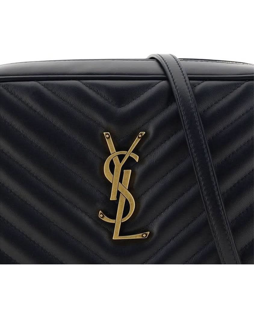 Saint Laurent Black Calf Leather Bos Taurus Shoulder Bag