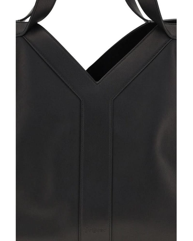 Saint Laurent Black Calf Leather Bos Taurus Shoulder Bag