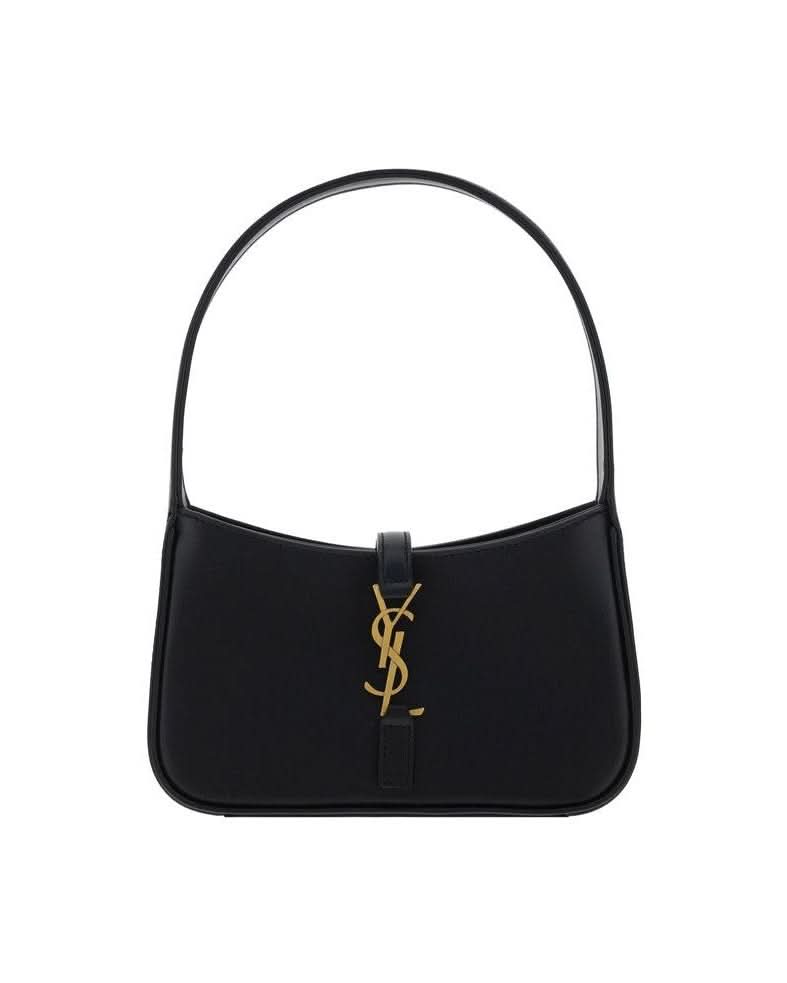 Saint Laurent Black Calf Leather Bos Taurus Shoulder Bag