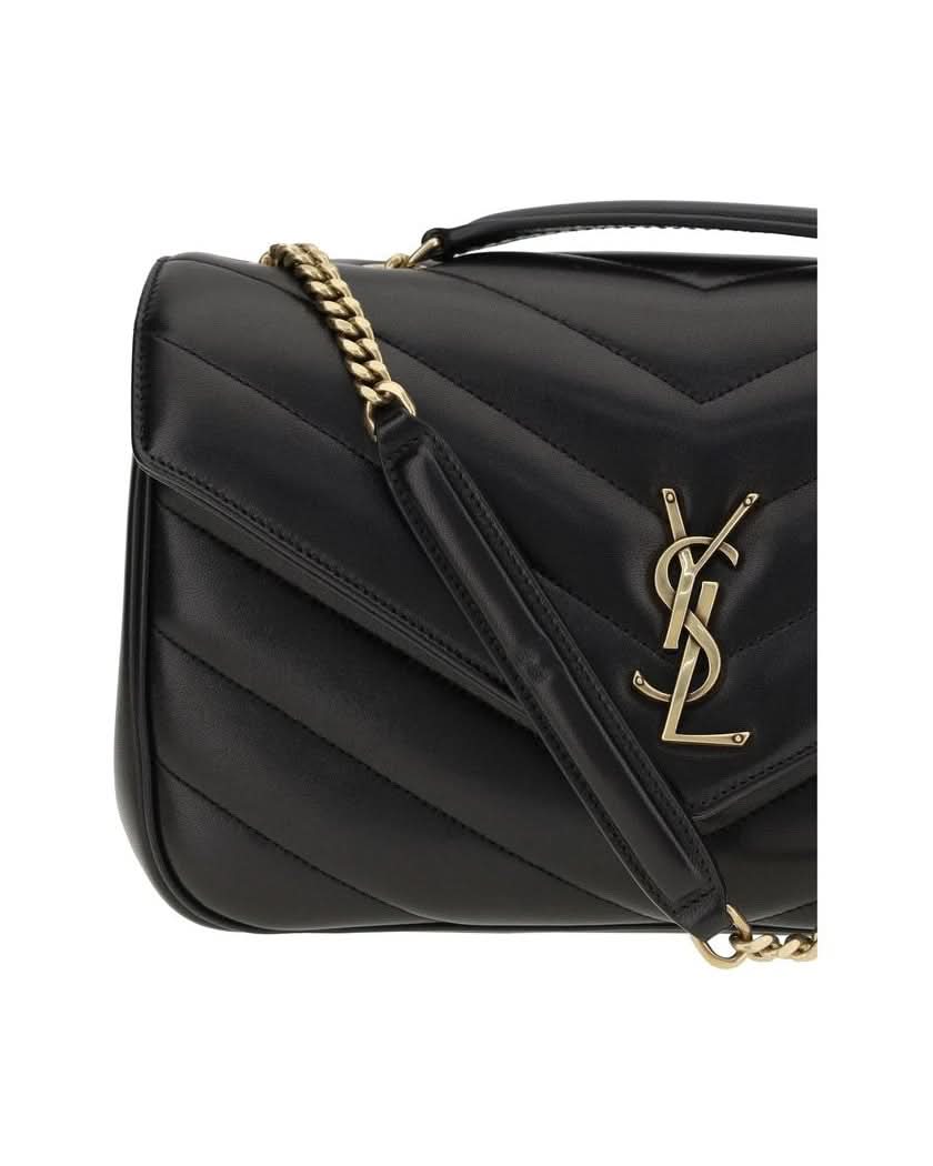 Saint Laurent Black Calf Leather Bos Taurus Shoulder Bag