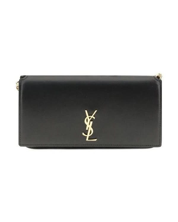 Saint Laurent Black Calf Leather Bos Taurus Shoulder Bag