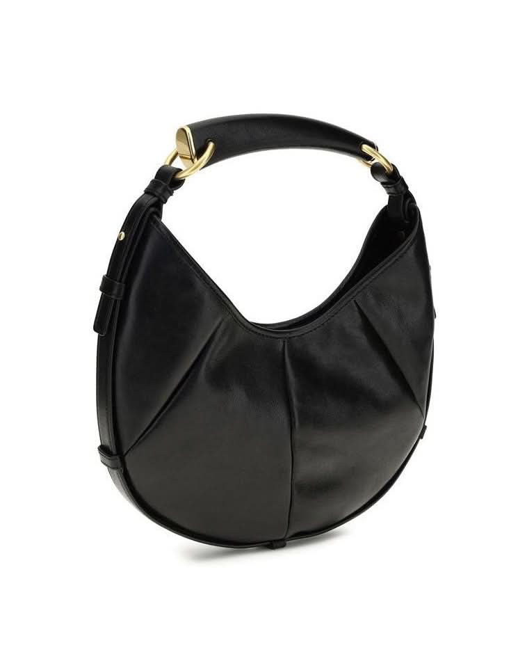 Saint Laurent Black Calf Leather Bos Taurus Shoulder Bag