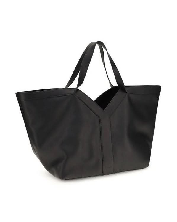 Saint Laurent Black Calf Leather Bos Taurus Shoulder Bag