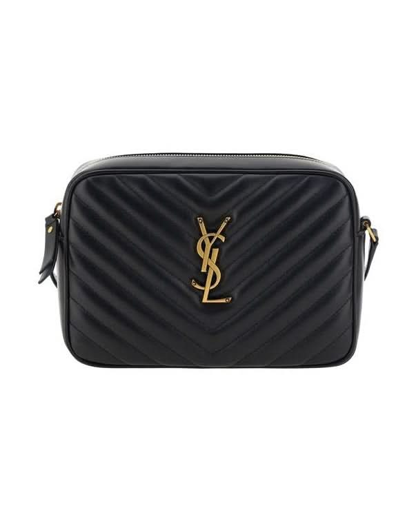 Saint Laurent Black Calf Leather Bos Taurus Shoulder Bag