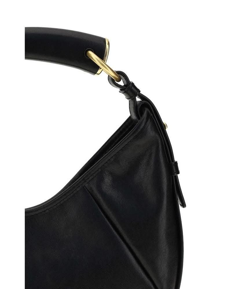 Saint Laurent Black Calf Leather Bos Taurus Shoulder Bag