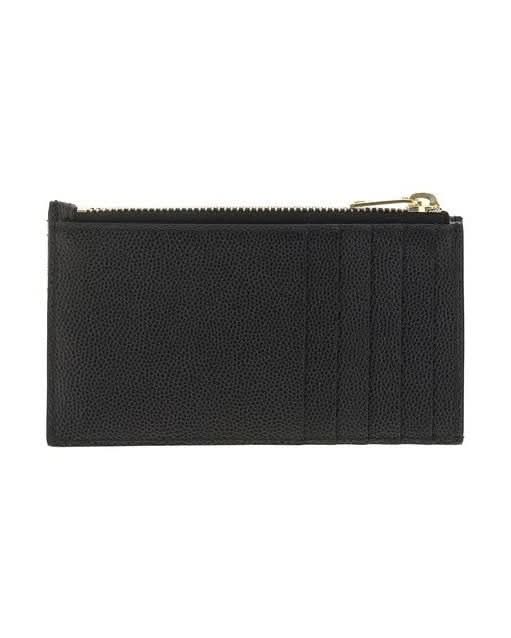 Saint Laurent Black Calf Leather Bos Taurus Wallet