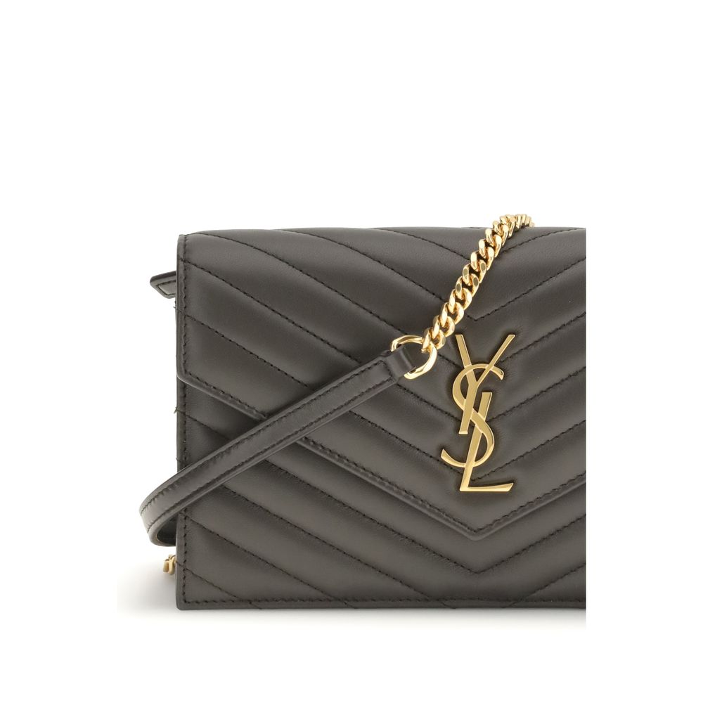 Saint Laurent Black Calf Leather Bos Taurus Wallet Glam Steals