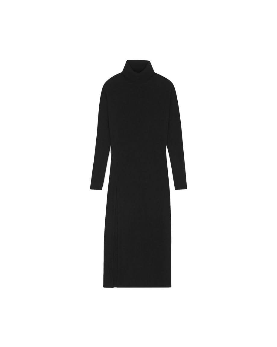 Saint Laurent Black Cashmere Dress