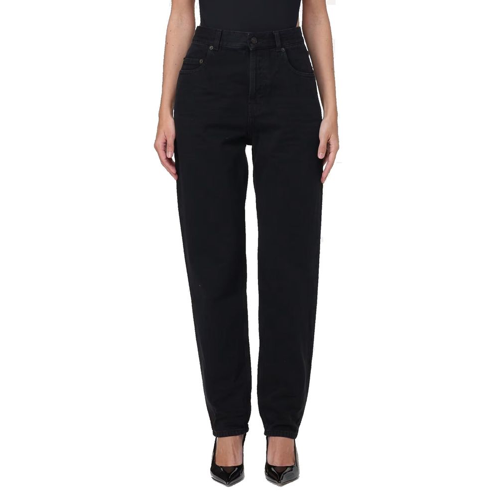 Saint Laurent Black Cotton Denim Jeans Glam Steals
