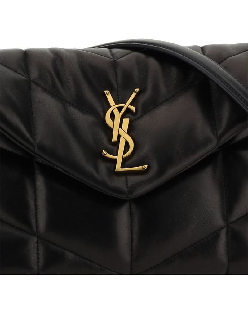Saint Laurent Black Lamb Ovis Aries Shoulder Bag
