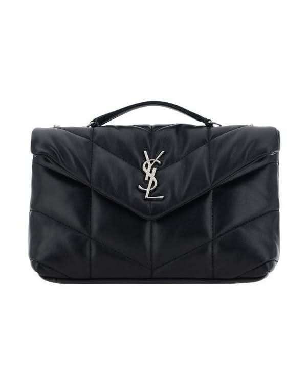 Saint Laurent Black Lamb Ovis Aries Shoulder Bag