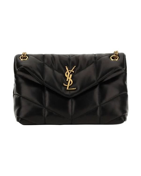 Saint Laurent Black Lamb Ovis Aries Shoulder Bag