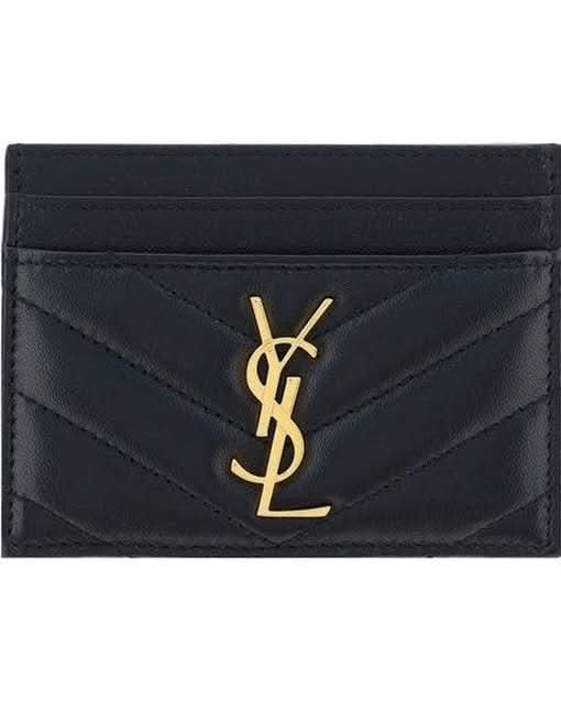 Saint Laurent Black Lamb Ovis Aries Wallet