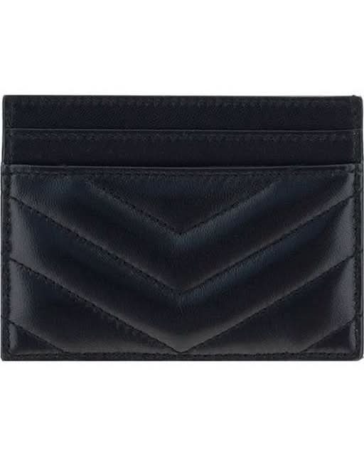 Saint Laurent Black Lamb Ovis Aries Wallet