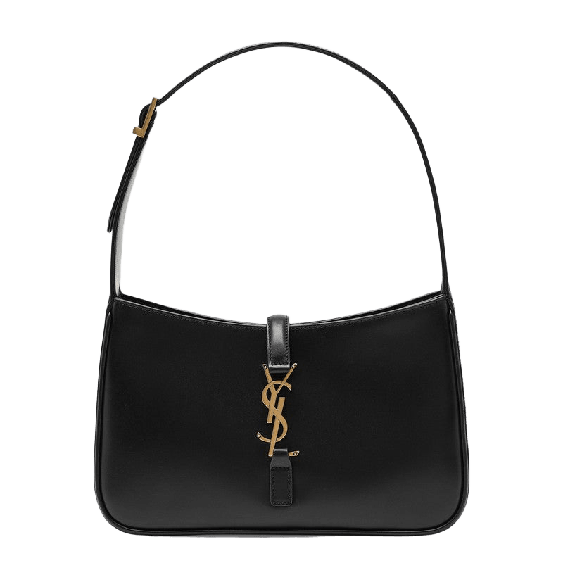 Saint Laurent Black Leather 5 À 7 Bag in Smooth Glam Steals