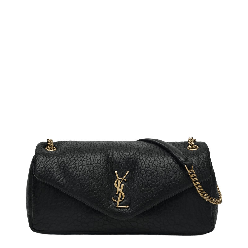 Saint Laurent Black Leather Medium Calypso Bag Glam Steals