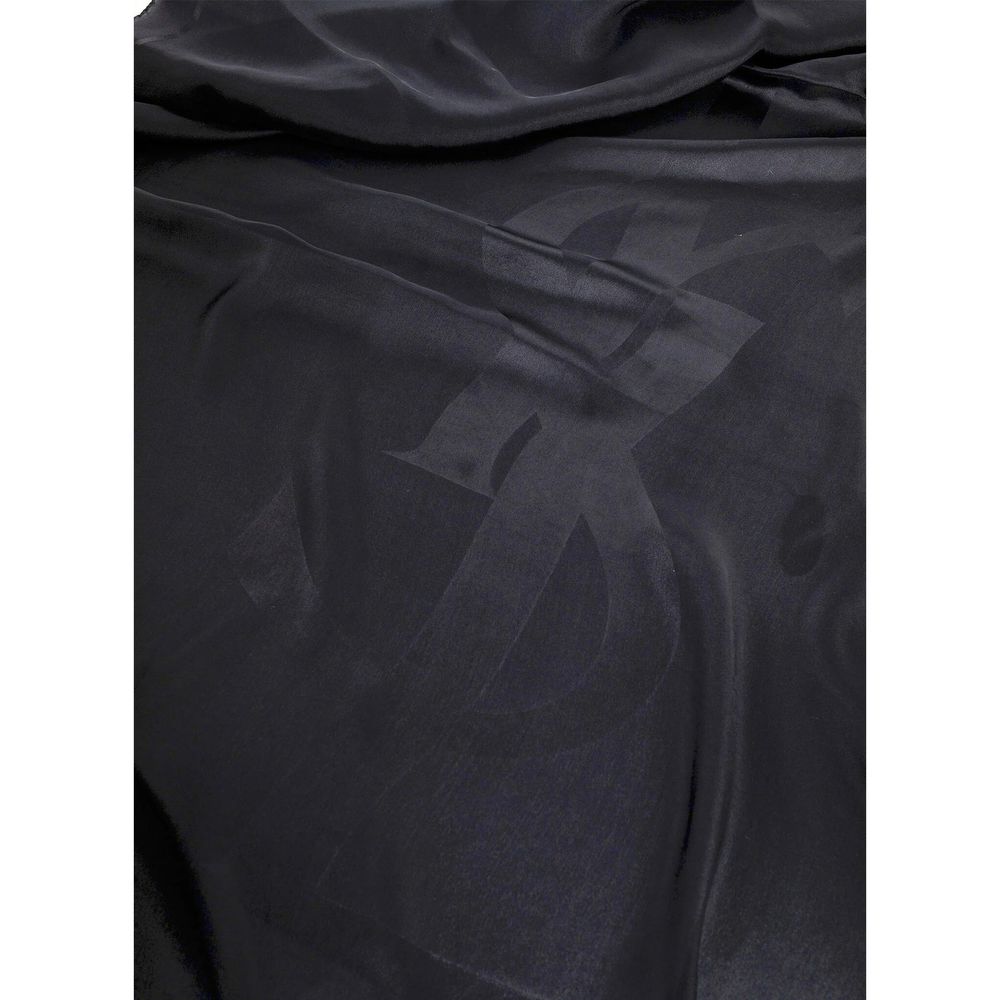 Saint Laurent Black Silk Scarf Glam Steals