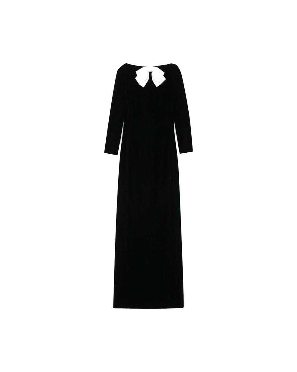 Saint Laurent Black Viscose Dress