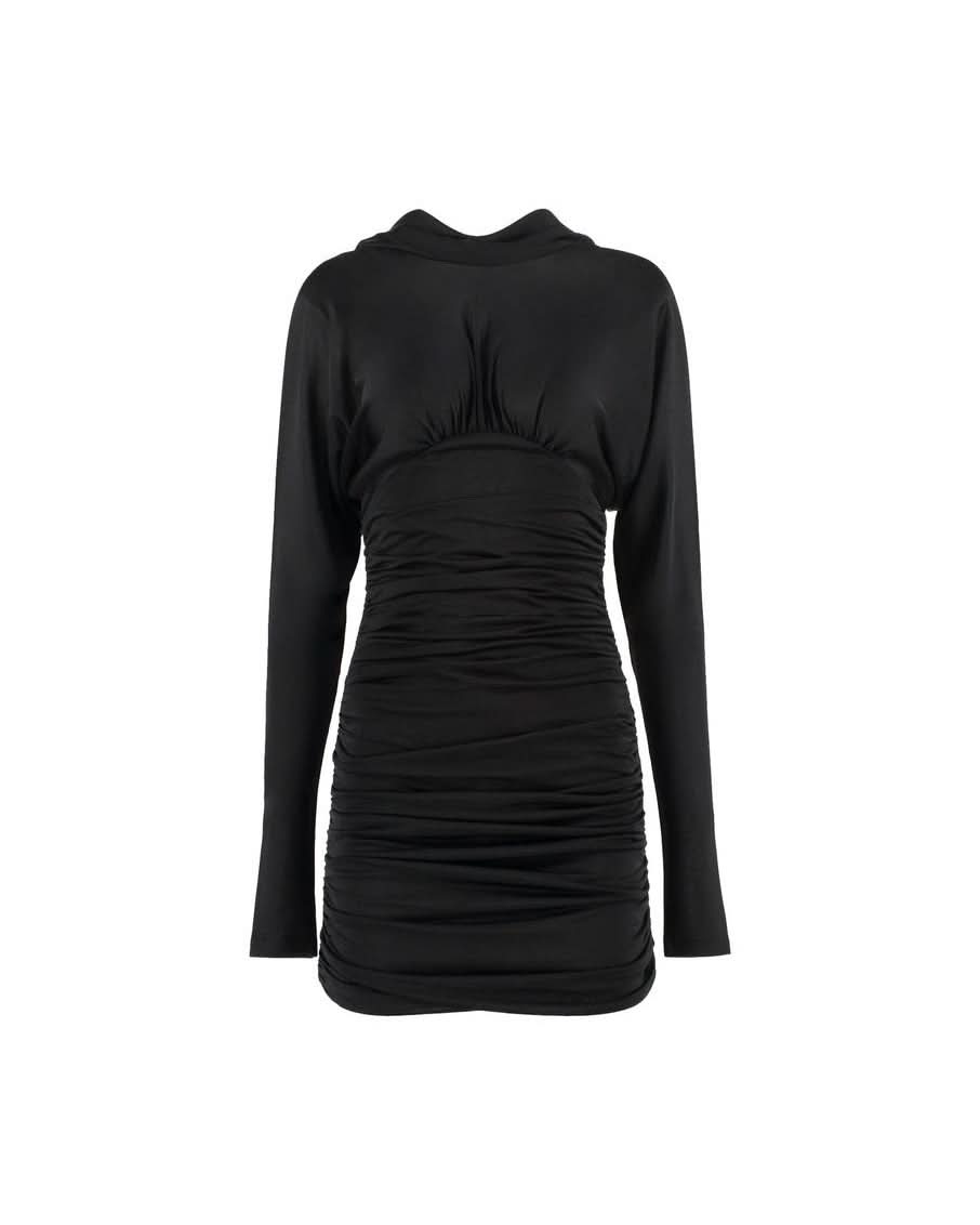 Saint Laurent Black Viscose Dress