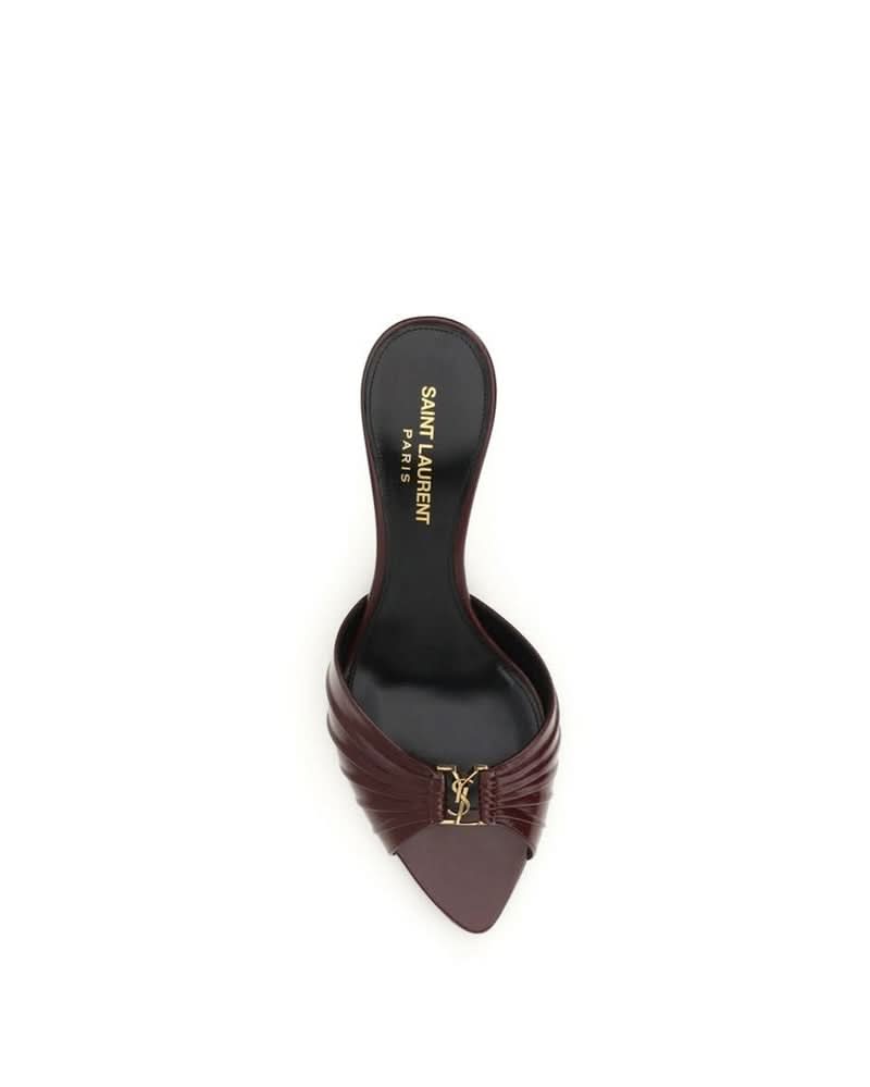 Saint Laurent Bordeaux Heel Glam Steals