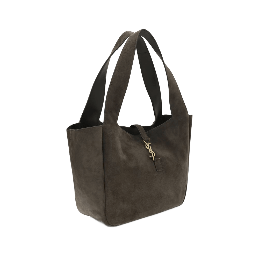 Saint Laurent Brown Calf Leather Bos Taurus Shoulder Bag