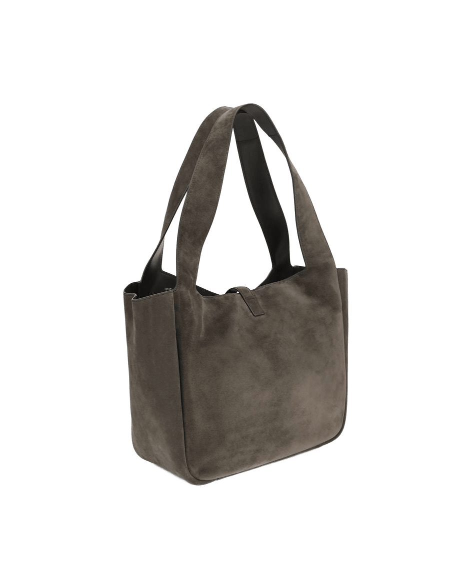 Saint Laurent Brown Calf Leather Bos Taurus Shoulder Bag Glam Steals