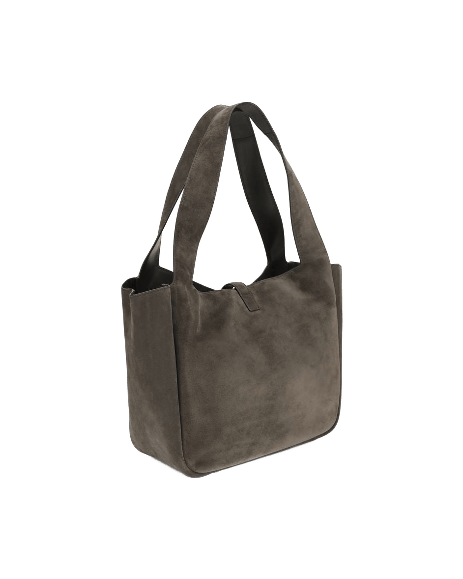 Saint Laurent Brown Calf Leather Bos Taurus Shoulder Bag Glam Steals