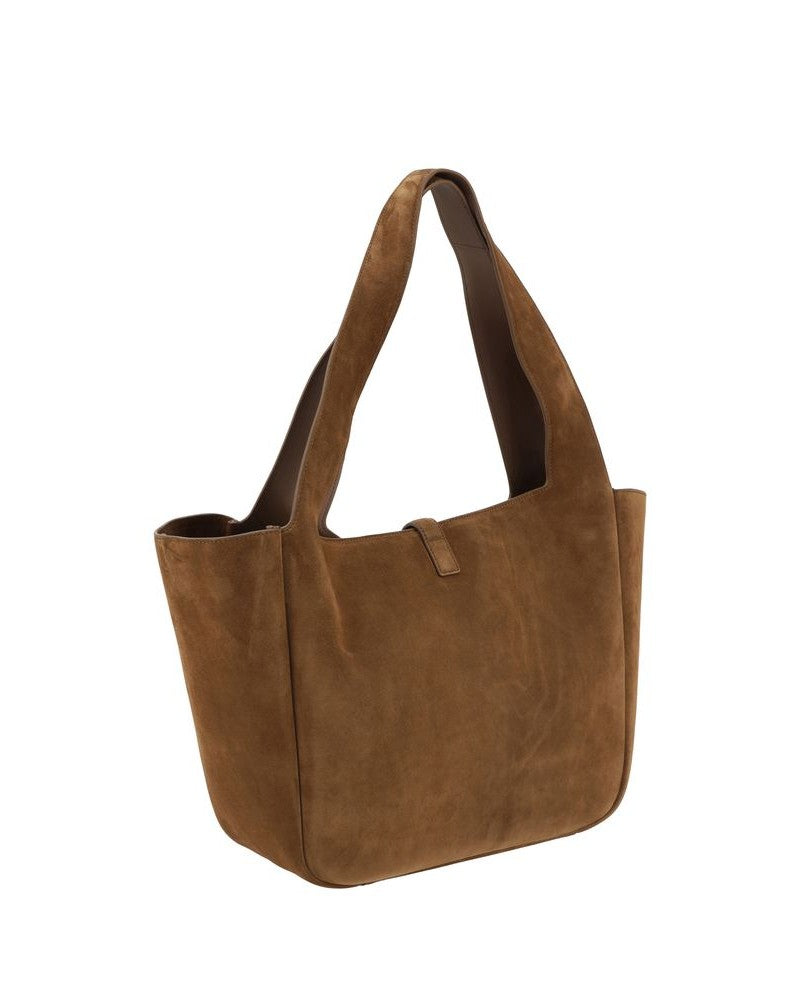Saint Laurent Brown Calf Leather Bos Taurus Shoulder Bag Glam Steals