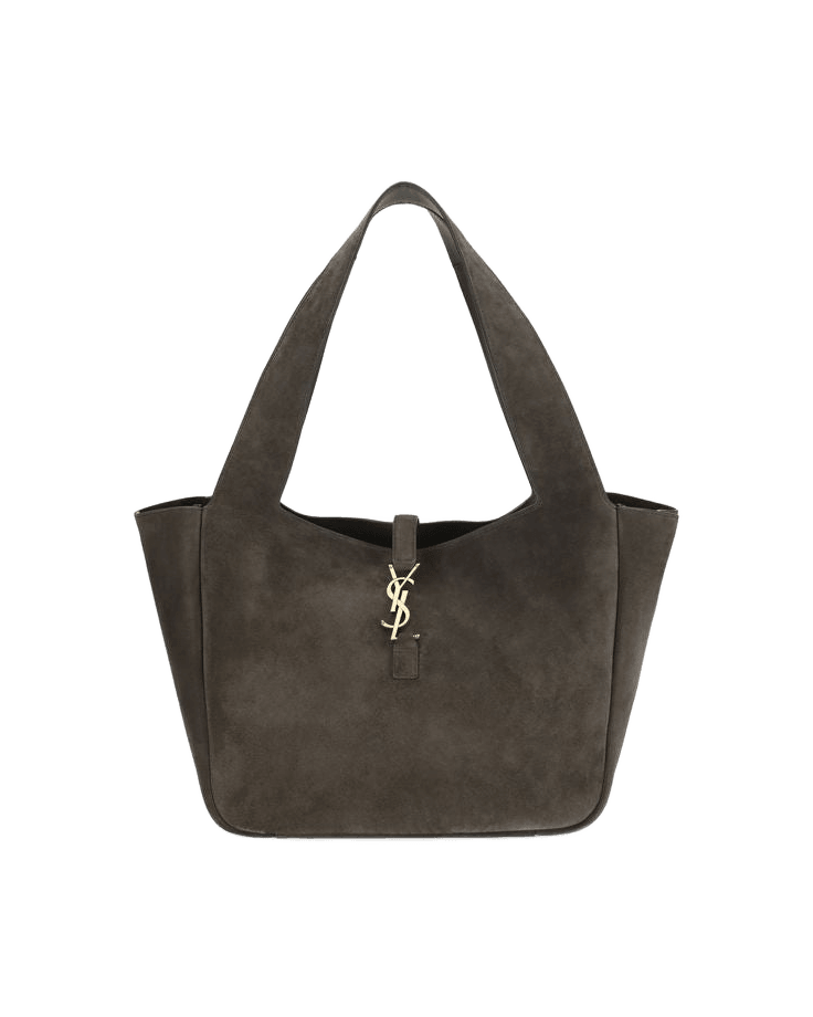 Saint Laurent Brown Calf Leather Bos Taurus Shoulder Bag Glam Steals