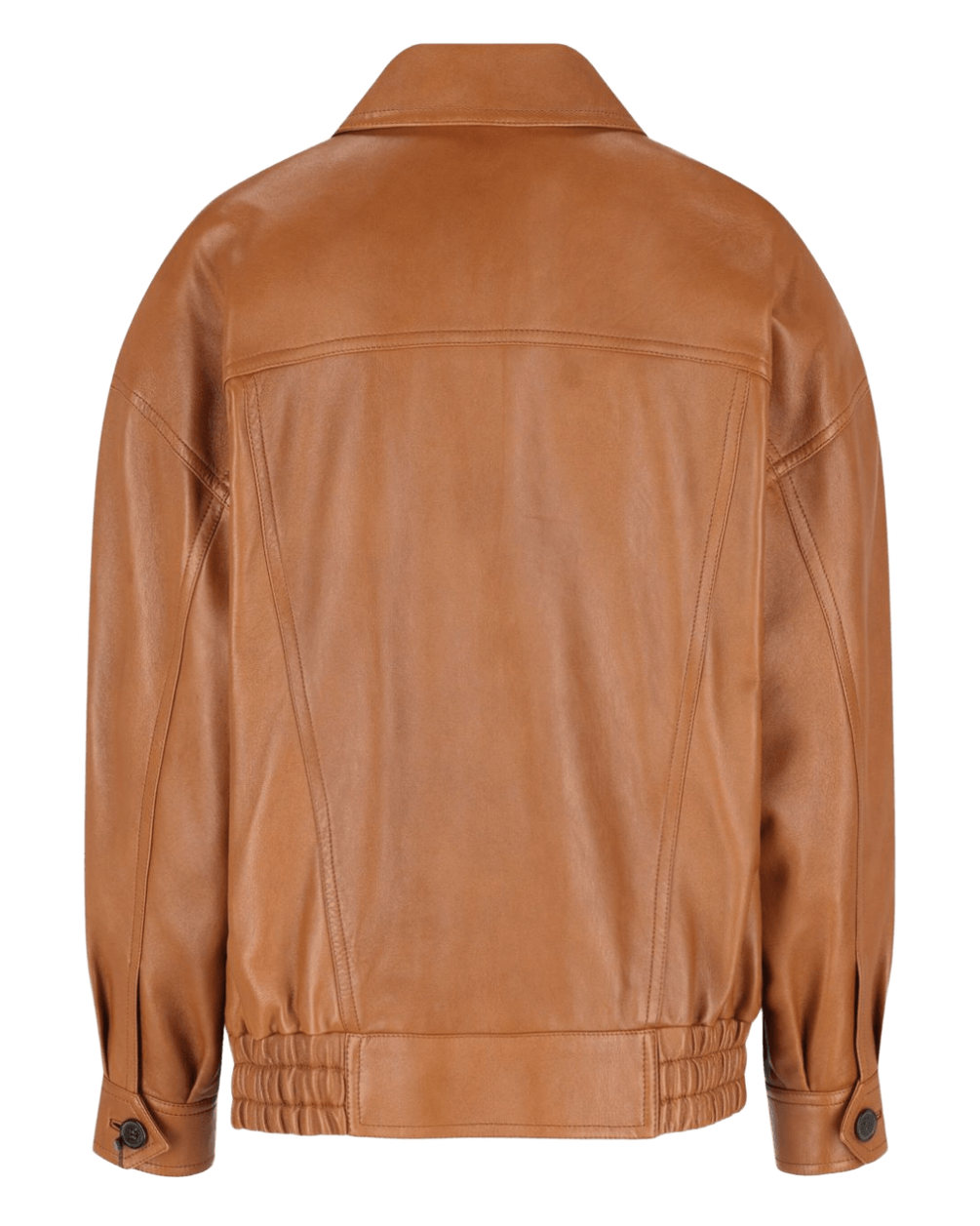 Saint Laurent Brown Leather Jacket Glam Steals