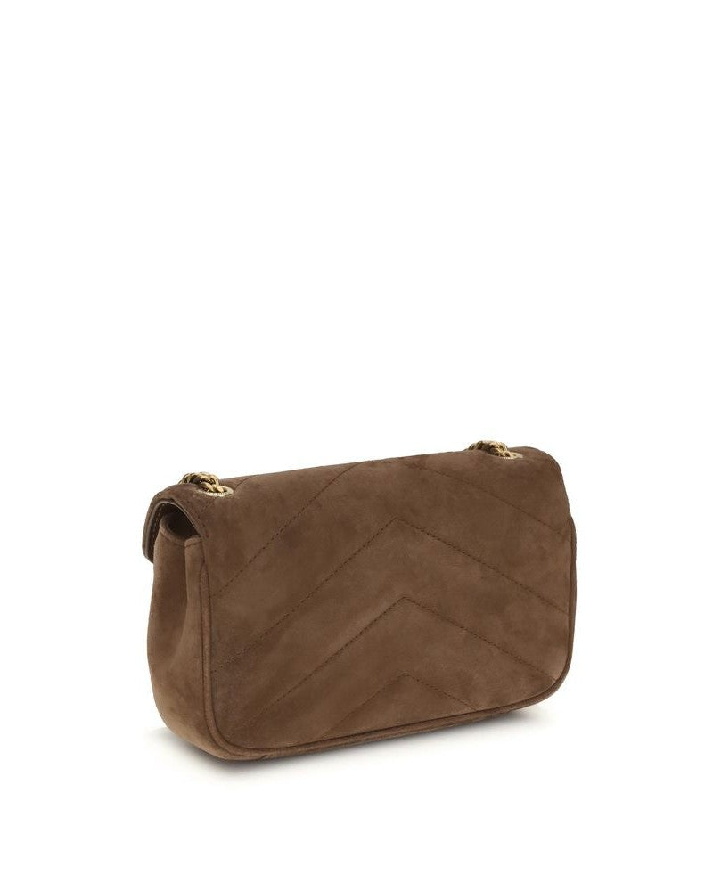 Saint Laurent Brown Leather Shoulder Bag Glam Steals