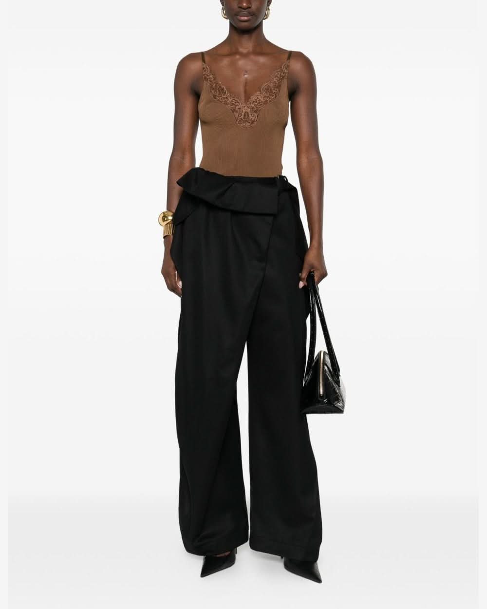 Saint Laurent Brown Top Topwear