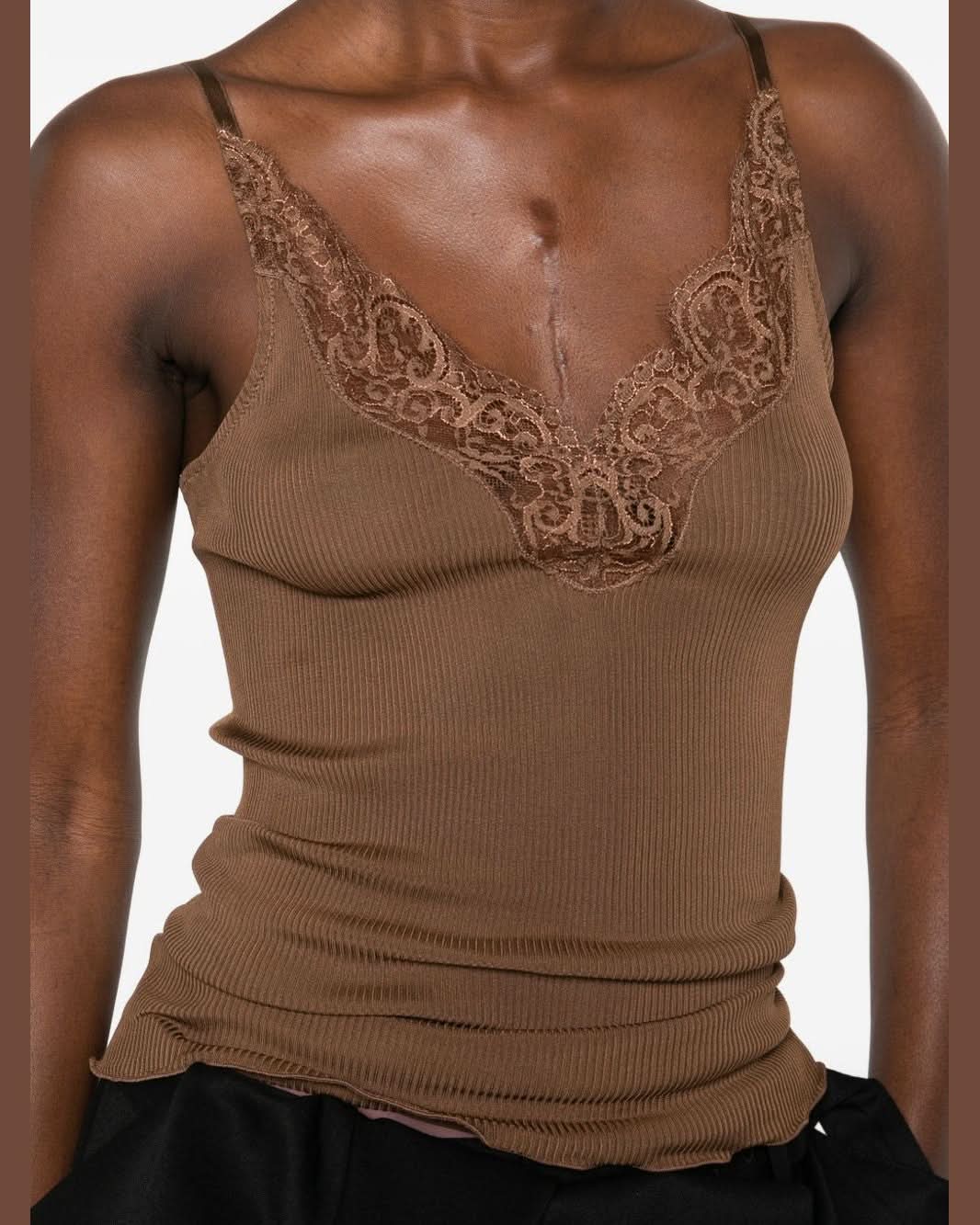 Saint Laurent Brown Top Topwear