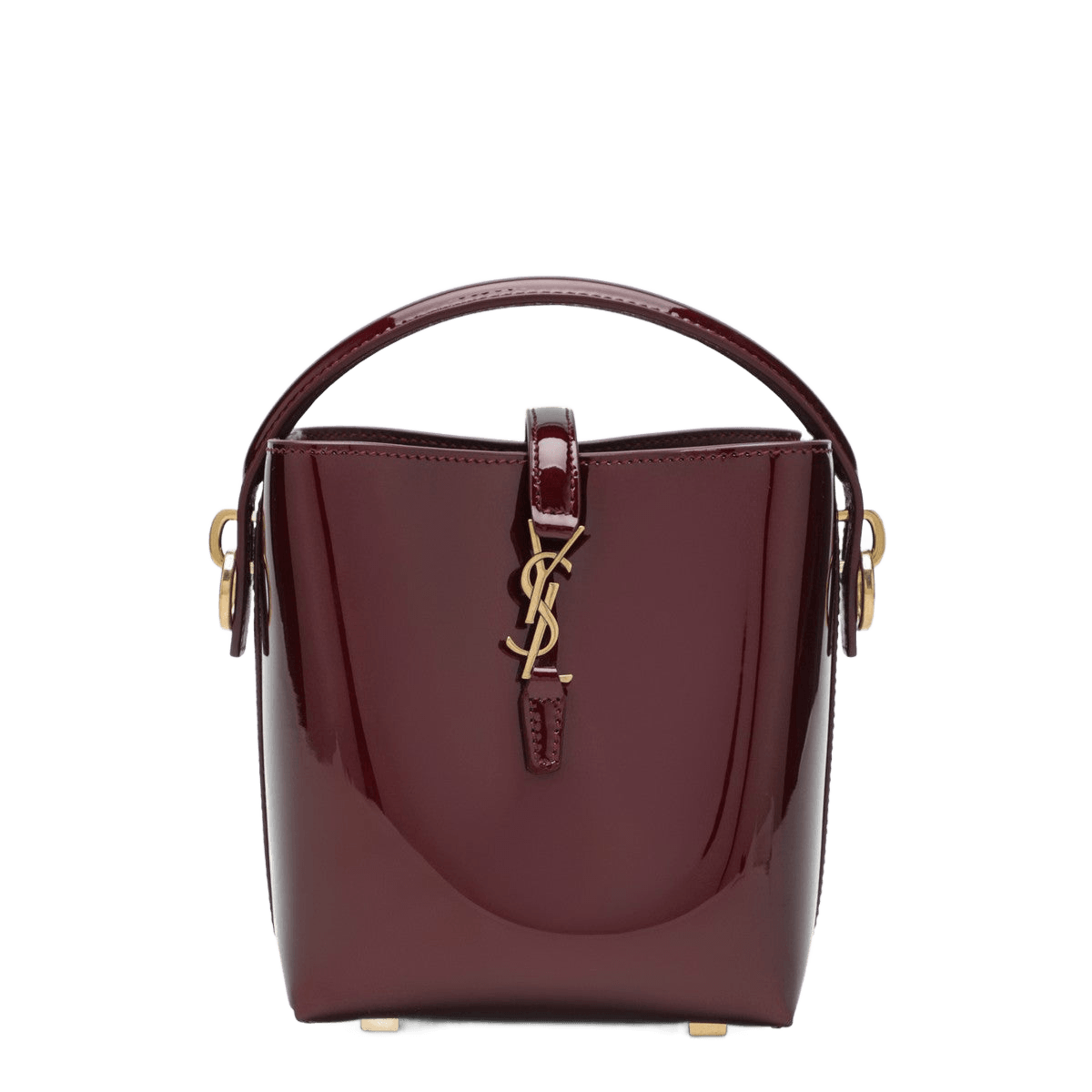 Saint Laurent Burgundy Leather Mini Le 37 Bucket Bag Glam Steals
