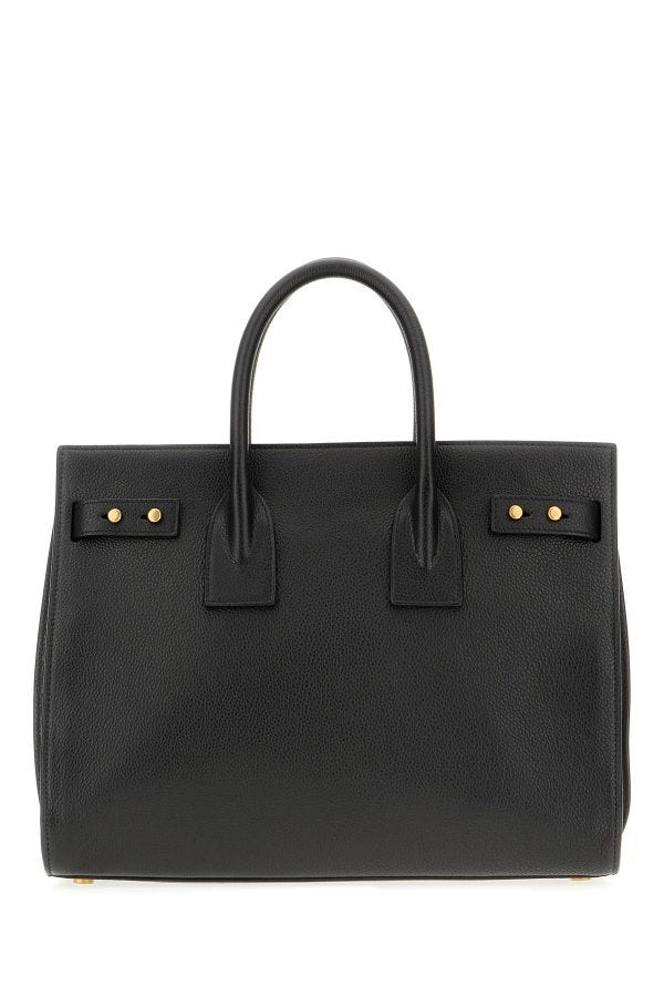 Saint Laurent Calf Leather Sac De Jour Black Handbag Glam Steals