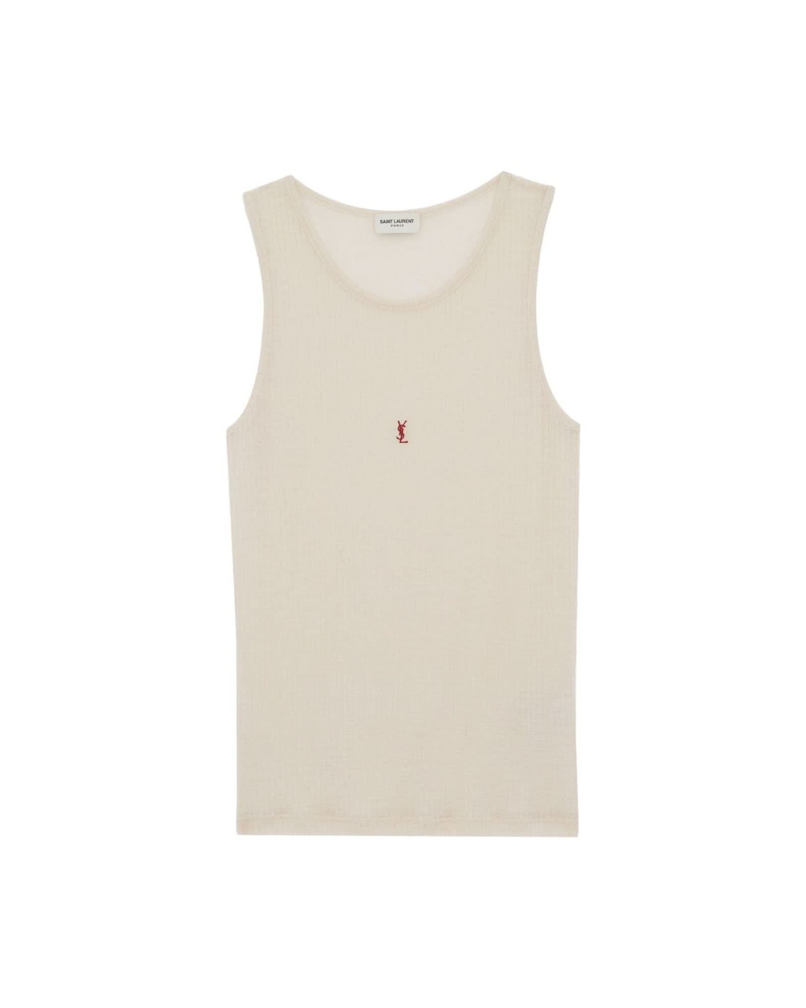 Saint Laurent Cassandre Tank Top Topwear