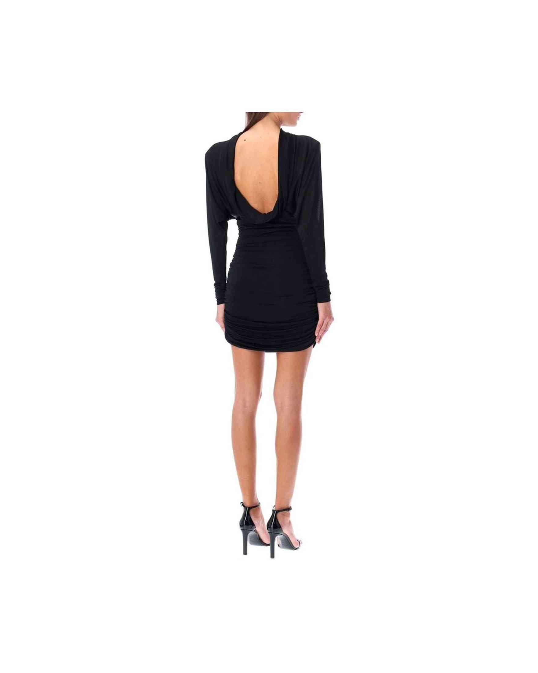 Saint Laurent Cowl Back Mini Dress Glam Steals