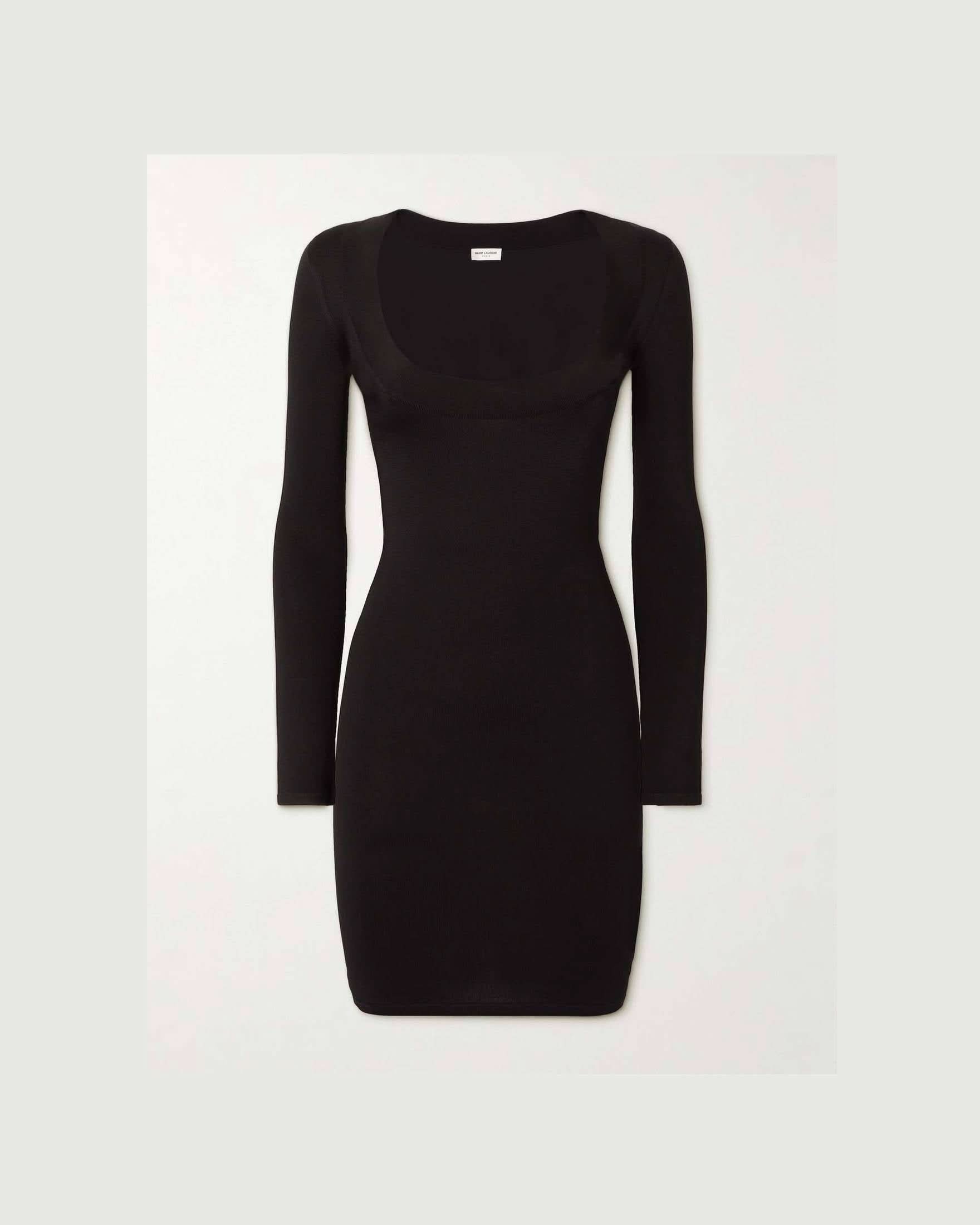 Saint Laurent Décolleté Mini Dress Dresses