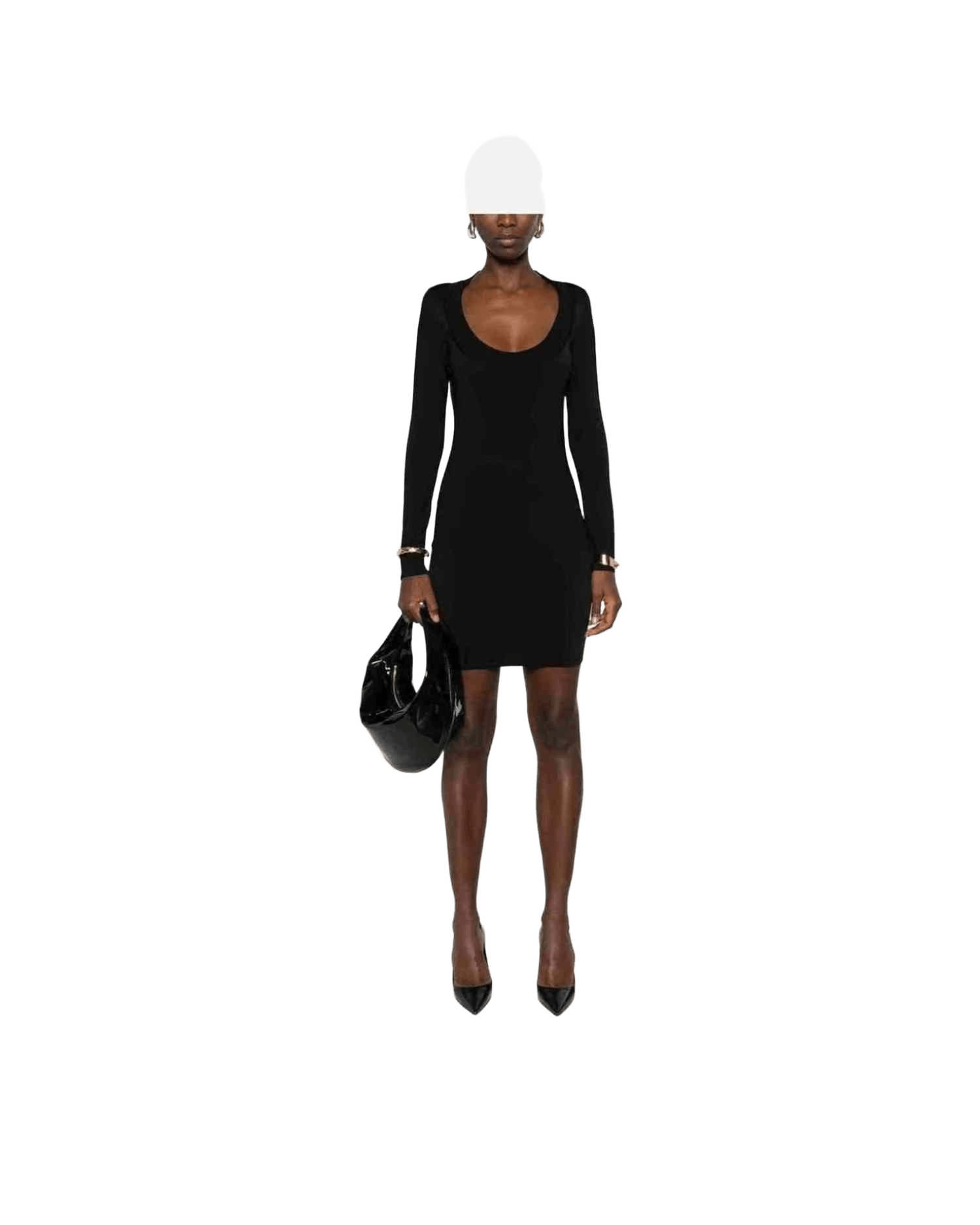 Saint Laurent Décolleté Mini Dress Dresses